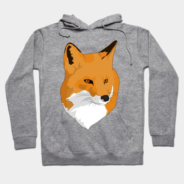 Fox Head Hoodie by Sticker Steve